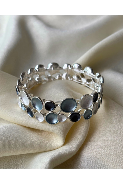 Lioren Jewelry Yuvarlaklı Silver Bileklik