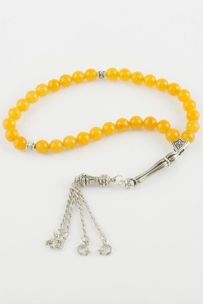 ZERO LAND 1613336749 سبحة حجر السج (213633) 8 مم-أصفر