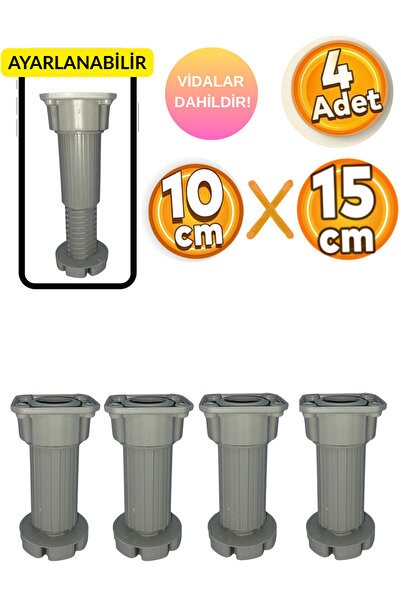 yusa stores Picior de mobilier reglabil de 10-15 cm |   Baza, dulap de bucătă...