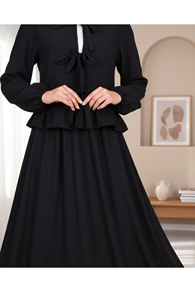 HİJABAYA Σετ με δαντέλα μπροστά και ελαστική φούστα