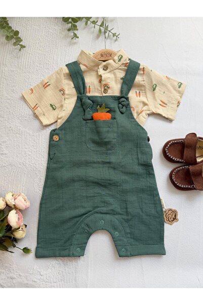 Minim Carrot Toy Salopet Set