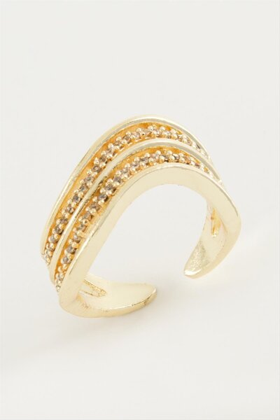 ZERO LAND 1614546749 Oval Zircon Stone (214645) Ring-Silver Color