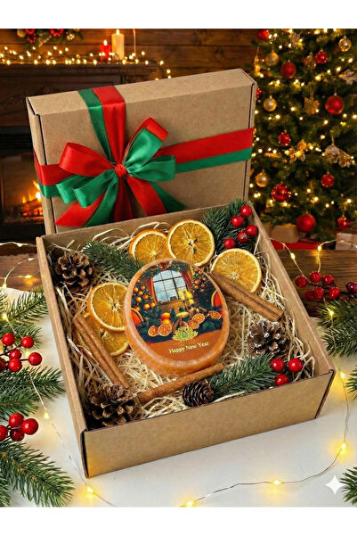 HAMAM HOUSE TURKISH HAMAM Happy New Year Portakallı -tarçınlı Doğal Süngerli Sabun