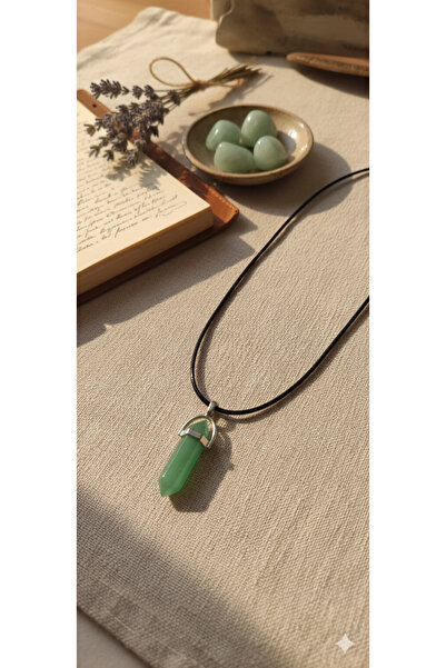 NAS fashion قلادة أظافر متغيرة اللون من حجر الأفنتورين الطبيعي للجنسين