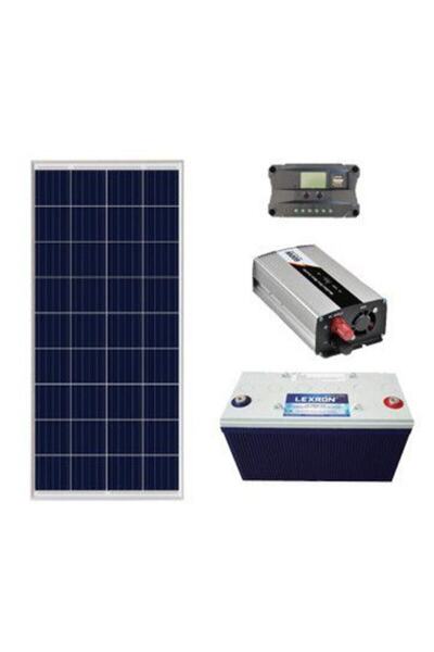 Lexron GrafenMarket Bağ Evi Paketi 4 Hazır Güneş Paneli Santrali Solar Panel Paket