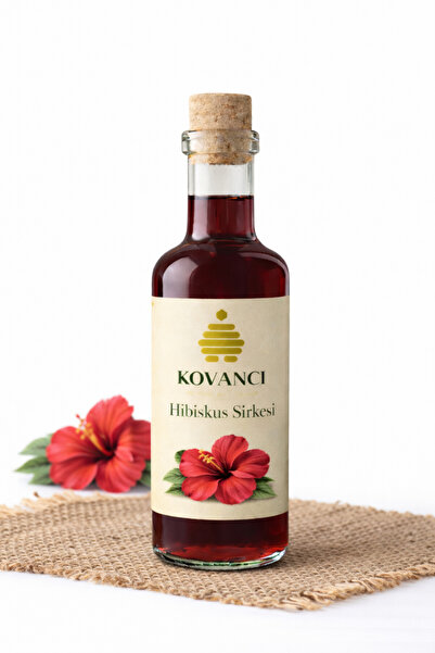 KOVANCI GIDA Hibiskus Sirkesi Katkısız & Doğal Fermenete 500 ml