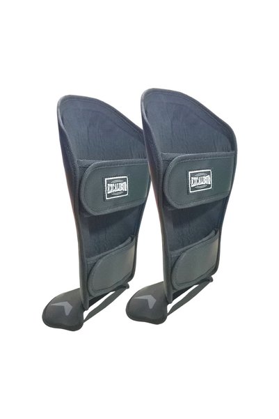 Excalibur Fighter Kickboxing Foot Shin Guard Black S - m