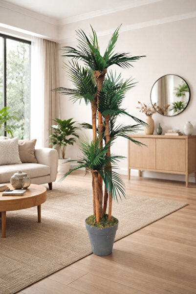 MAKİ DEKOR Yapay Ağaç Palmiye 160 Cm 5 Gövdeli