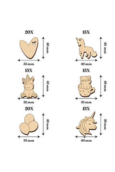 Hold My Stuff Set 100 buc Baze Blank Martisor pentru Pictat si Decorat, Blankuri Martisoare DIY, 1 Martie 8 Martie