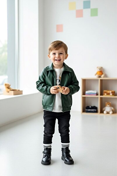 Minigimin Cicileri М'яка шкіряна сумочка - підкладка зеленого кольору - для ч...