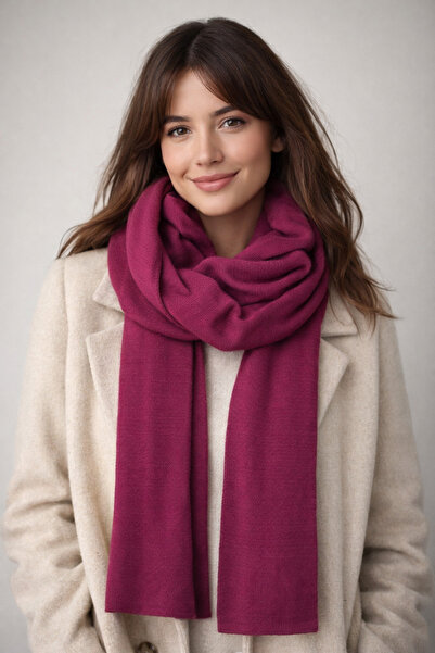 Sebir Moda Tek Renk Klasik Atkı