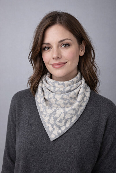 Sebir Moda imprimeu leopard Tricotaj Eșarfă