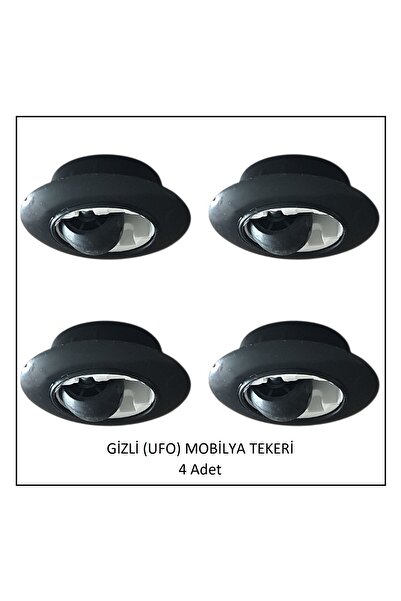 Adilon Gizli (ufo) Mobilya Tekeri (4 Adet)