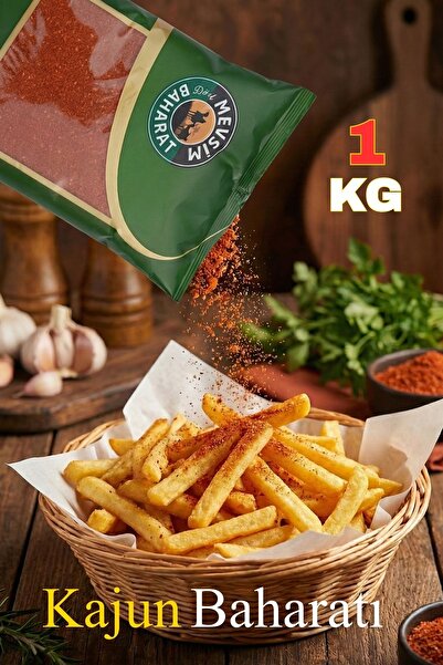 Dört Mevsim Baharat Kajun Baharat 1 KG – Tavuk, Patates, Atıştırmalık Cajun B...