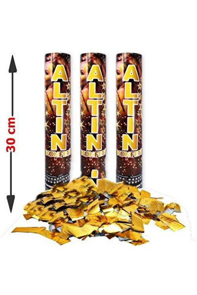 Parti Dükkanım Konfeti Çeşitleri (Altın Renkli 30 cm)