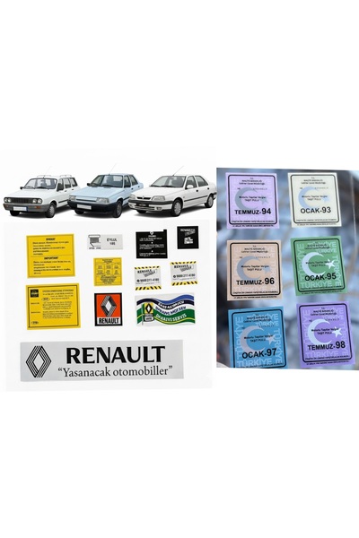 etikettakimi reno etiket takımı ve cam pulu