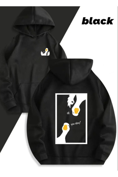 Oceanwear سويت شيرت للجنسين مطبوع بغطاء رأس قصة فضفاضة