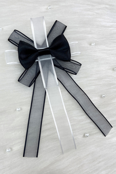 ZEYMERADE Siyah Damat Bohça Süsü Tek Kat, 5 Adet, Gelin Çeyiz Düğün Nişan Söz...