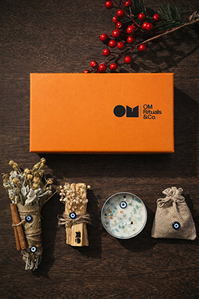 OM Rituals Yeni Yıl Nazar&Korunma Ritüeli Seti-Palo Santo-Üzerlik-Adaçayı Tüt...