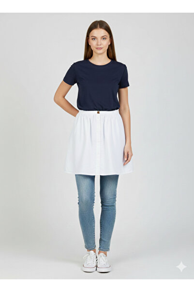 Nöşre Design Shirt Skirt Hijab Half Shirt Look Innerwear Top Wear Skirt Exten...