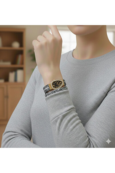 PW POLO WHITE ساعة يد نسائية موديل ثعبان، ساعة يد ملفوفة Yln90