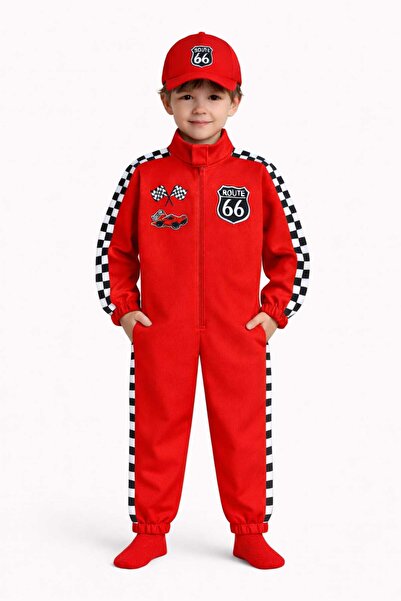 Liyavera Unisex Çocuk F1 Yarış Sürücüsü Araba Yarışcısı Formula Yarışçı Pilot...