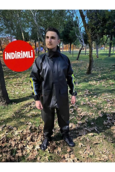 geborgenheit Reflektörlü Motorcu Yağmurluk Kalın Motosiklet Yağmurluk Motosiklet Aksesuarları Motor Için Cepli