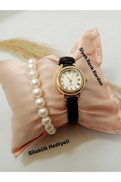 Ricardo Wristwatch Women's Watch with Roman Numerals Round Black Band Bb0140