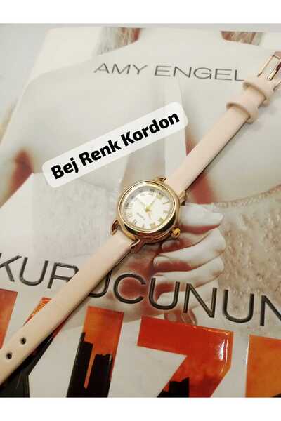 Brality Classic Roman Numeral Women's Wristwatch – Gold Color Case & Beige Co...