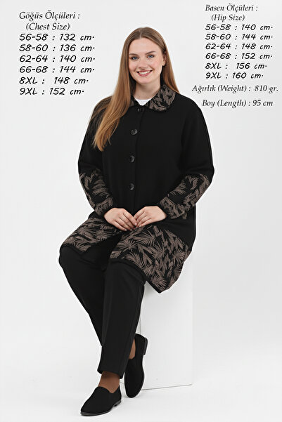 Laden Tricotaj pentru femei, șapcă din tricot din oțel, pentru mamă, mărime mare, groasă, iarnă, neagră, lungă