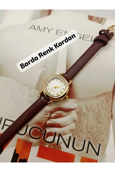 Brality Classic Roman Numeral Women's Wristwatch – Gold Case & Burgundy Color...