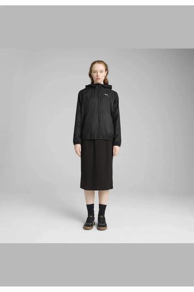 Puma Kadin Siyah Ess Regular Windbreaker 68513301 Ceket 68513301-Siyah