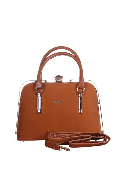 Armine Tan Suede Women's Shoulder Bag - Model 339