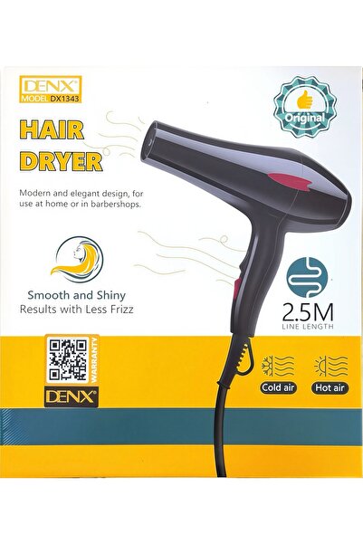 Generic DENX Professional Hair Dryer, 2200W High Power, 2 Concentrator Nozzle...
