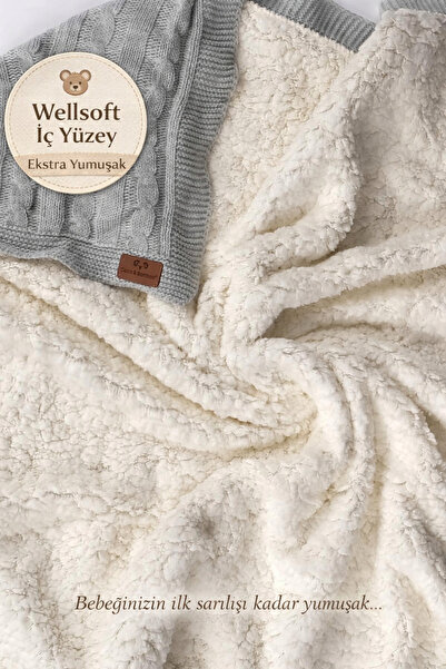 TATLİŞ BEBE Wellsoft'lu Triko Bebek Battaniyesi