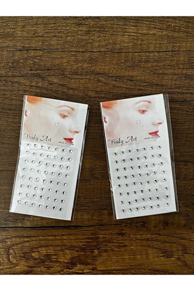 gülümse gel 2 Adet İnci Taşlı Yapıştırma Tırnak Saç Makyaj Stickerı Yüz Taşı ...