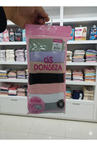 AS DONSEZA Kadın 7'li Likralı ve Pamuklu Külot