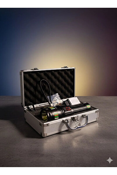 çaymekani Sun ZY-T757 Profesyonel Şarjlı El Feneri Dağcı Avcı El Feneri 5.000...