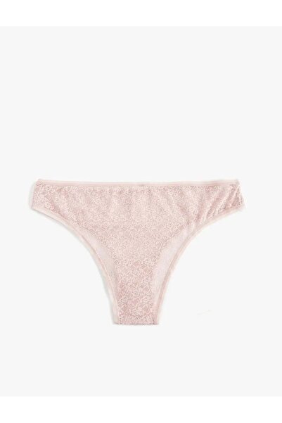 Koton Жіноча білизна Зручний крій Мереживні бразильські трусики Рожеві