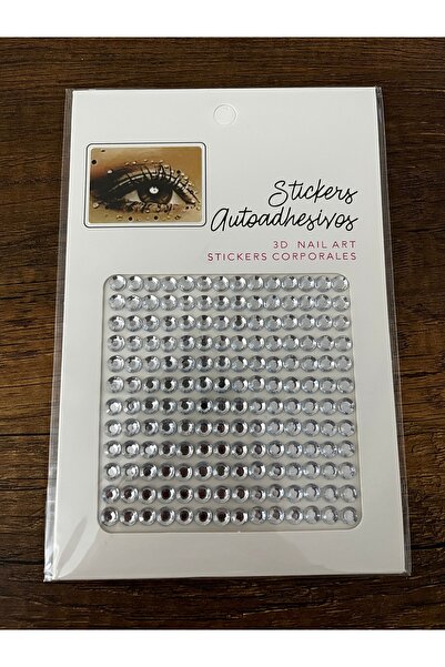 gülümse gel 1 Adet İnci Taşlı Yapıştırma Tırnak Saç Makyaj Stickerı Yüz Taşı ...