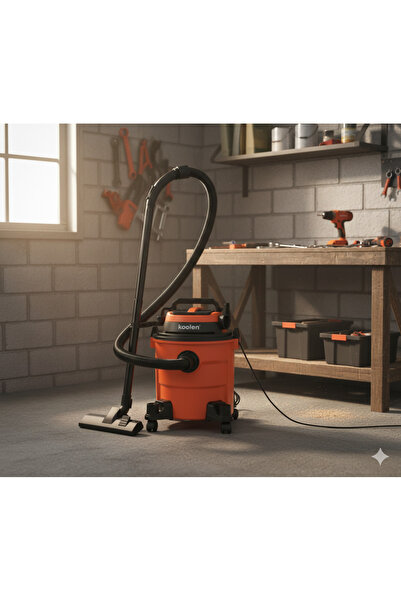 Koolen مكنسة برميل - كولين - 20 لتر - أحمر , 806.101.004