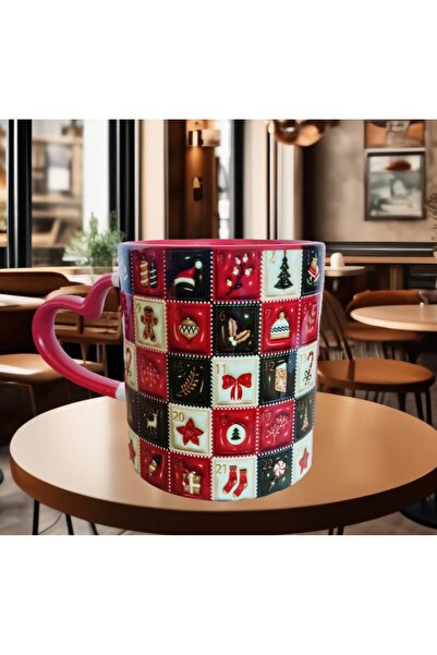 Mugs and love Yılbaşı özel baskı büyük boy porselen kupa