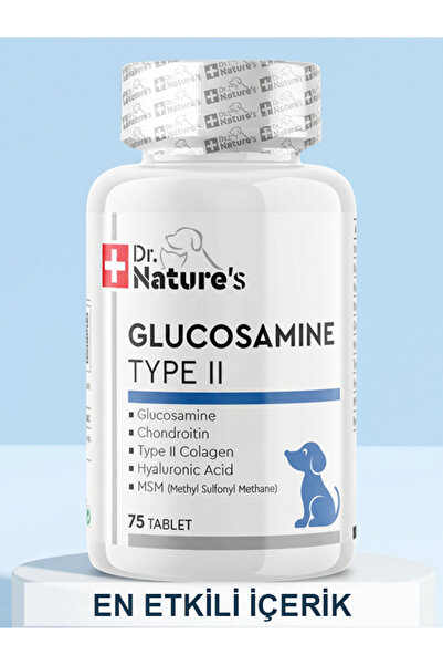 Dr. Nature's Köpekler İçin Glukozamin Tablet Eklem ve Kıkırdak Desteği, Hareket Kabiliyeti Takviyesi (75 Tablet)