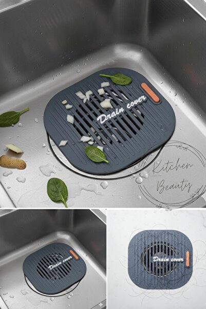 İndirimKap Süzgeçli Banyo,Mutfak,Lavabo Gider Kapatıcı Kapak Mat Balkon Gider Tıpa Tıkacı Kapak
