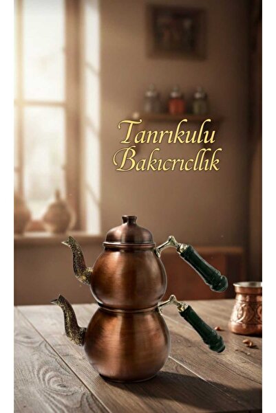 Tanrıkulu Bakırcılık إبريق شاي مصنوع يدويًا من النحاس مصنوع حسب الطلب رقم:1