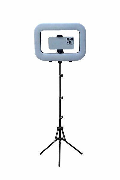 NEEPHO حامل فيديو LED مع ضوء حلقي - مثبت محمول للكاميرا والهواتف الذكية