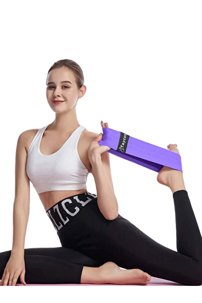 Tayzon Dayanıklı Loop Band Orta Sert Direnç Lastiği Pilates Lastiği Yoga Band Fitness Lastiği Squat Lastiği