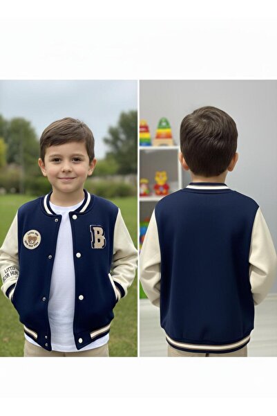 Butik College Lacivert Hırka