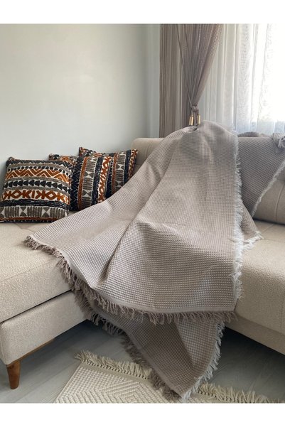 Home Waffle Pattern Sofa Cover Pique 175 X 220 cm