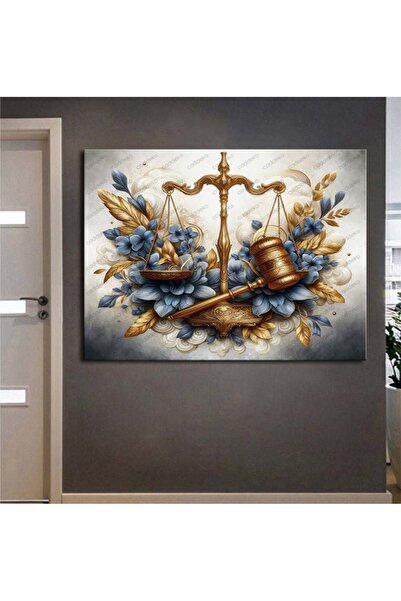 caddeko Hukuk Bürosu, Avukatlık Bürosu, Adalet Temalı Dekoratif Tablo Tokmak ...